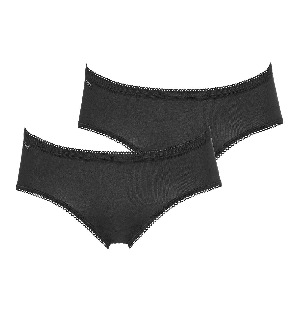 Image of Briefs. Productname: Triumph Sloggi Midi 2Pack in Black colour by brand - Triumph