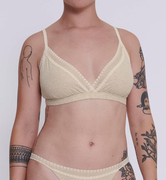 Image of Bras. Productname: Triumph Sloggi Go Ribbed Considered Bralette in Grey Combination colour by brand - Triumph