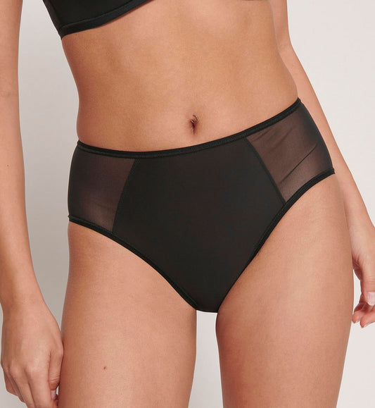 Image of Briefs. Productname: Triumph Sloggi Soft Adapt High Waist in Black colour by brand - Triumph