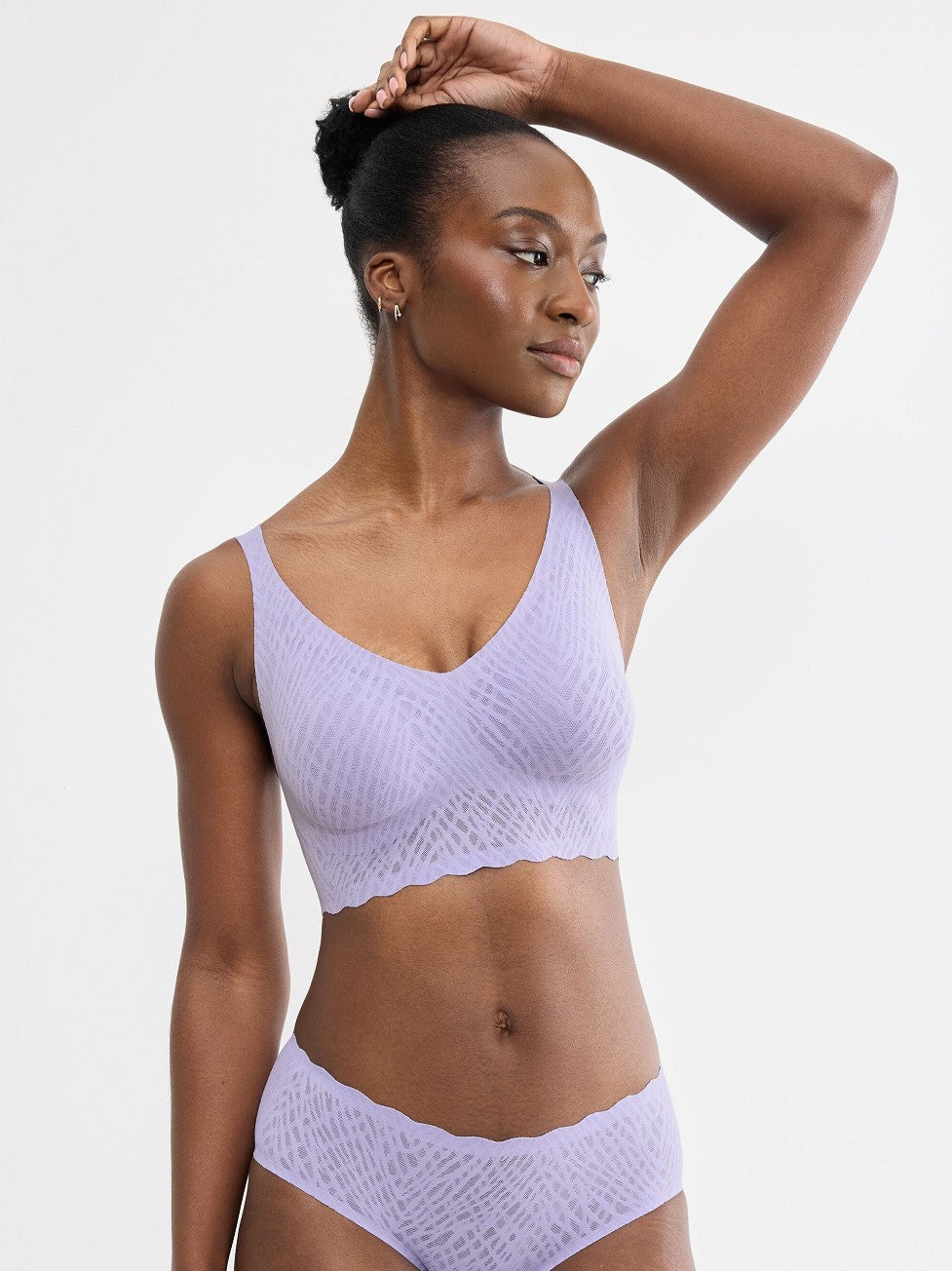 Image of Bras. Productname: Triumph Sloggi Zero Feel Bliss Bralette in Light Lilac colour by brand - Triumph