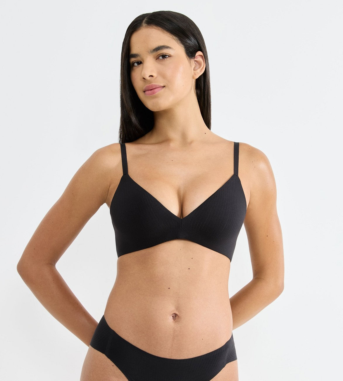 Image of Bras. Productname: Triumph Sloggi Zero Feel Pure Push-Up Bra in Black colour by brand - Triumph