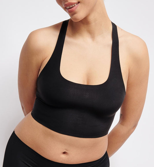 Image of Bras. Productname: Triumph Sloggi Zero Feel 2.0 Racerback Top in Black colour by brand - Triumph