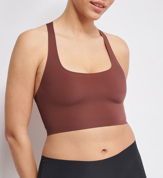 Image of Bras. Productname: Triumph Sloggi Zero Feel 2.0 Racerback Top in Burnt Henna colour by brand - Triumph