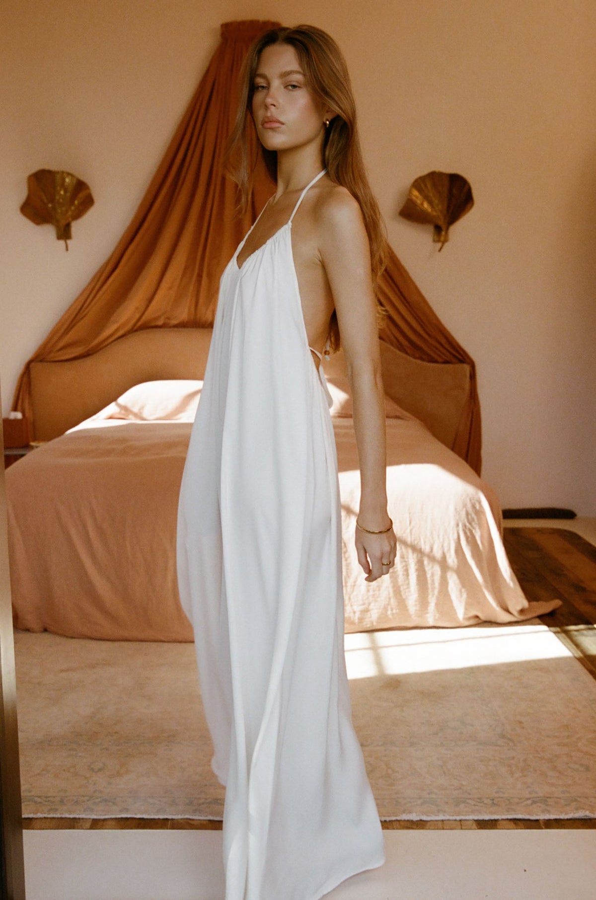 Image of Dresses. Productname: SNDYS LISS MAXI DRESS in Oyster colour by brand - SNDYS