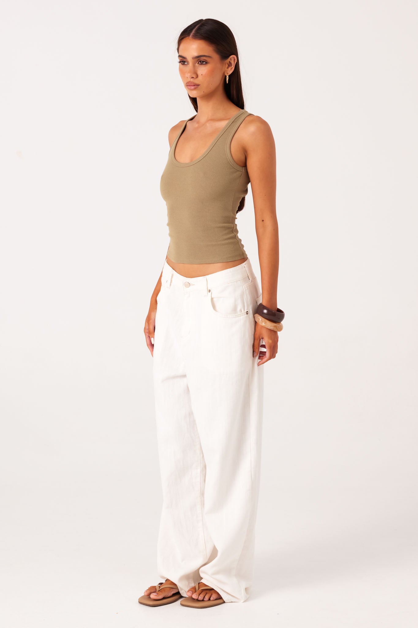 SNDYS SAYLA TANK TOP (Khaki)