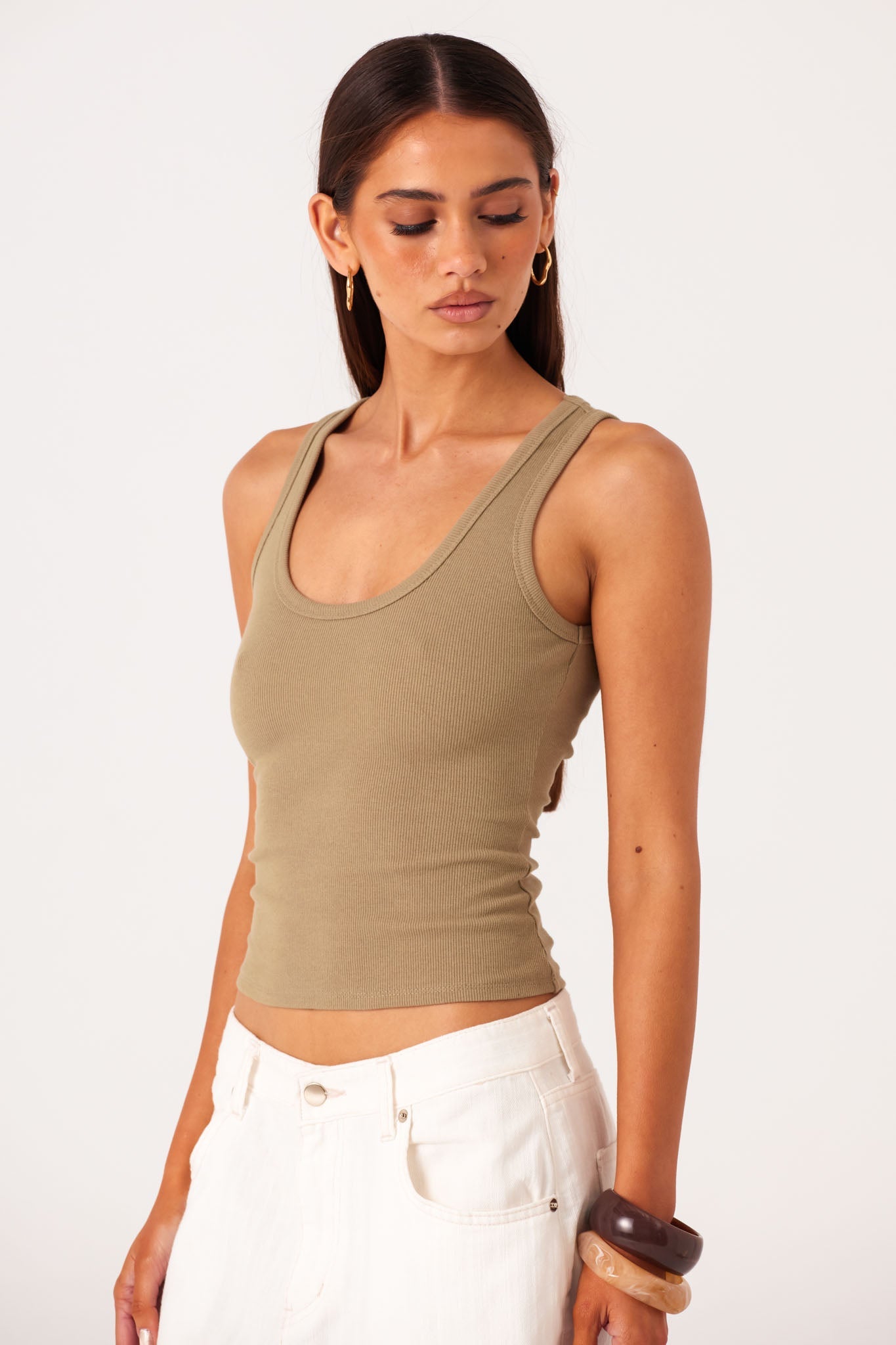 SNDYS SAYLA TANK TOP (Khaki)