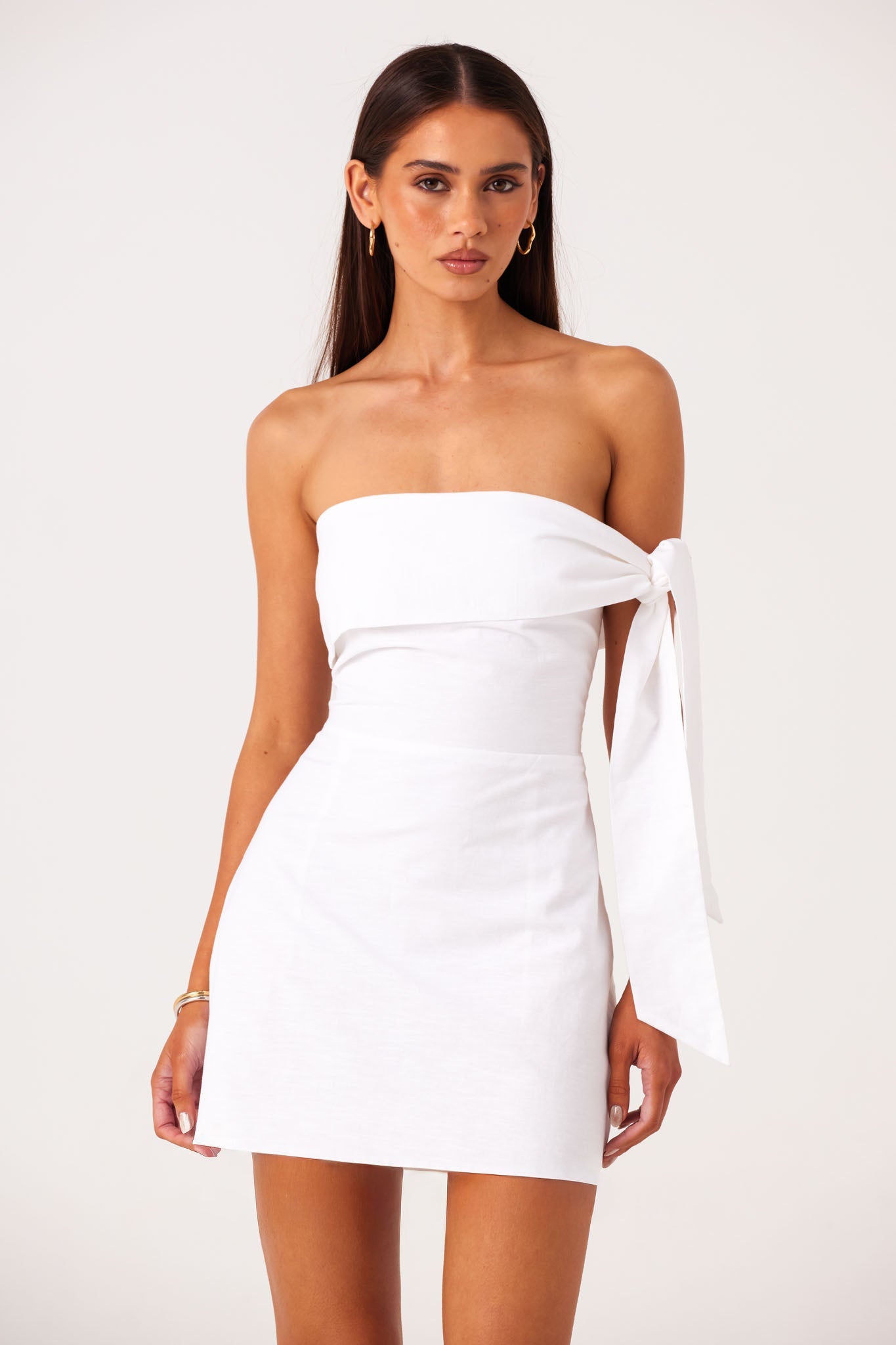 SNDYS JAYMIE MINI DRESS (White)