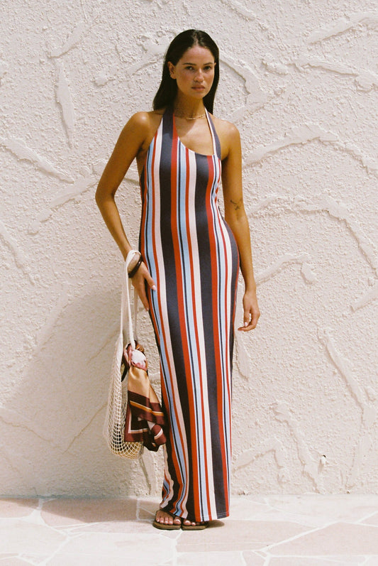 Image of Dresses. Productname: SNDYS SHERRI MAXI DRESS in Multi Stripe colour by brand - SNDYS