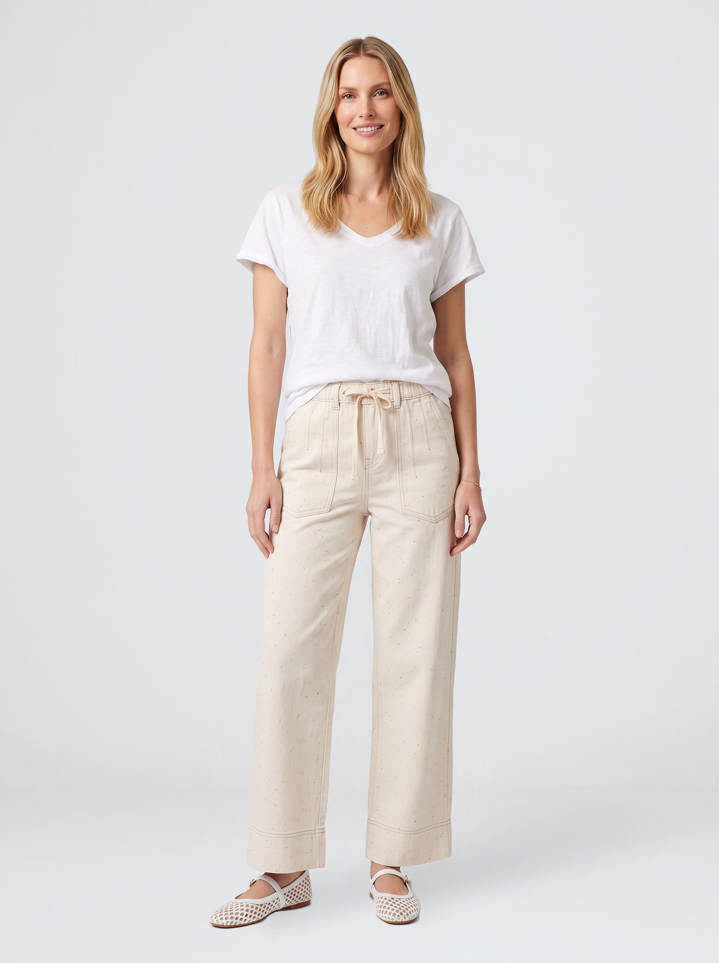 Kireina Sofia Pant (Sand/Neon Speck)