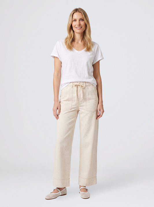 Kireina Sofia Pant (Sand/Neon Speck)