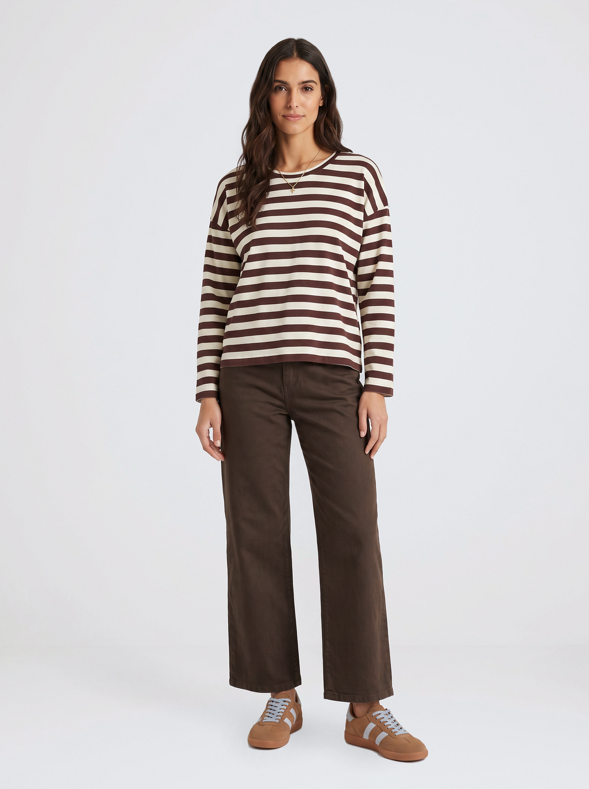 Country Denim Sophia Cropped Stretch Jean (Chocolate)