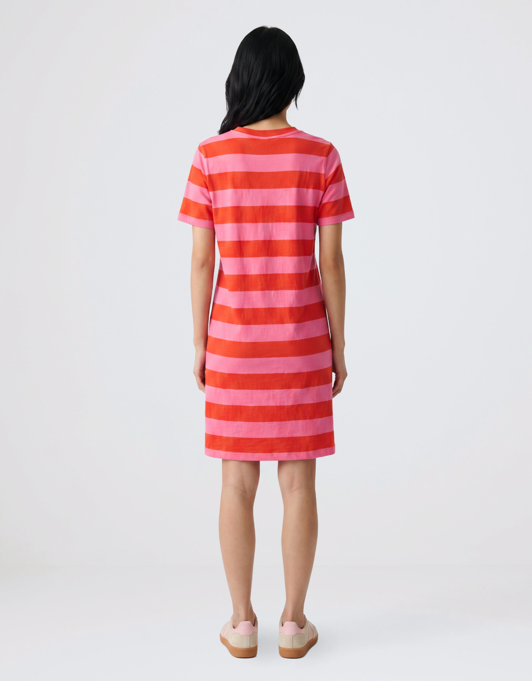 Elm Spritz Stripe Dress (Tangerine)