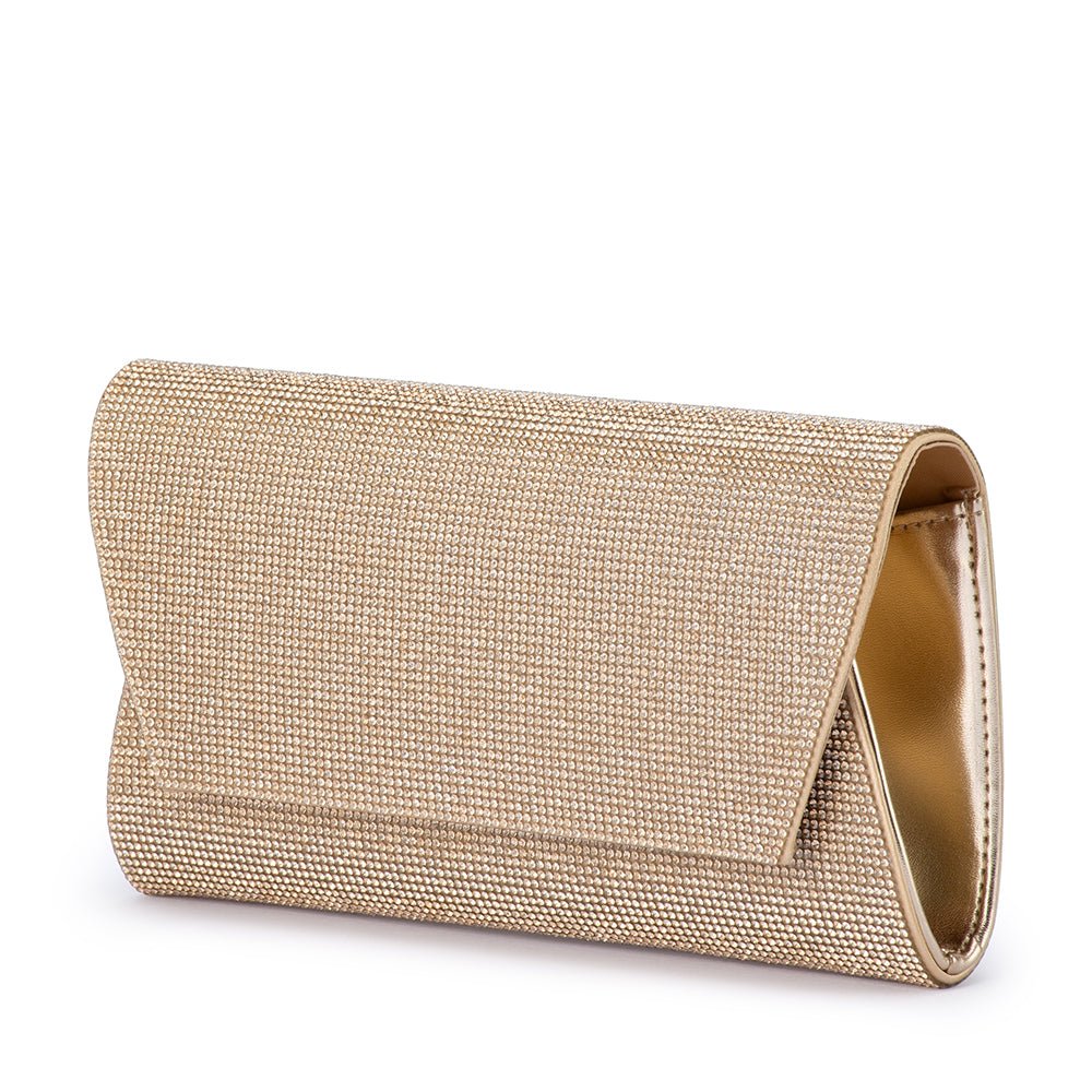 Olga Berg STACEY Crystal Clutch (Gold)