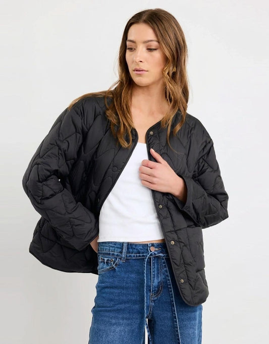 Stories Be Told Frankly Puffer Jacket (Black)