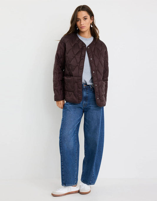 Stories Be Told Frankly Puffer Jacket (Chocolate)
