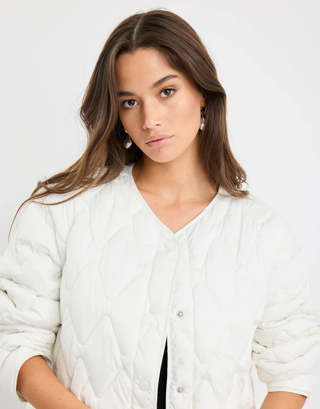 Stories Be Told Frankly Puffer Jacket (Ecru)