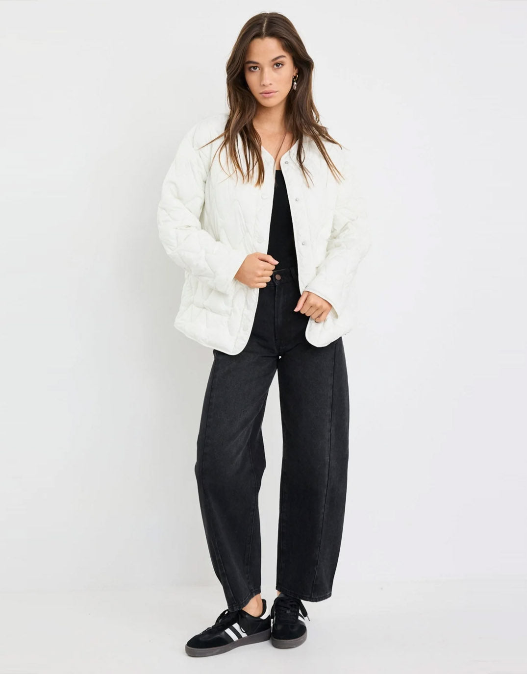 Stories Be Told Frankly Puffer Jacket (Ecru)