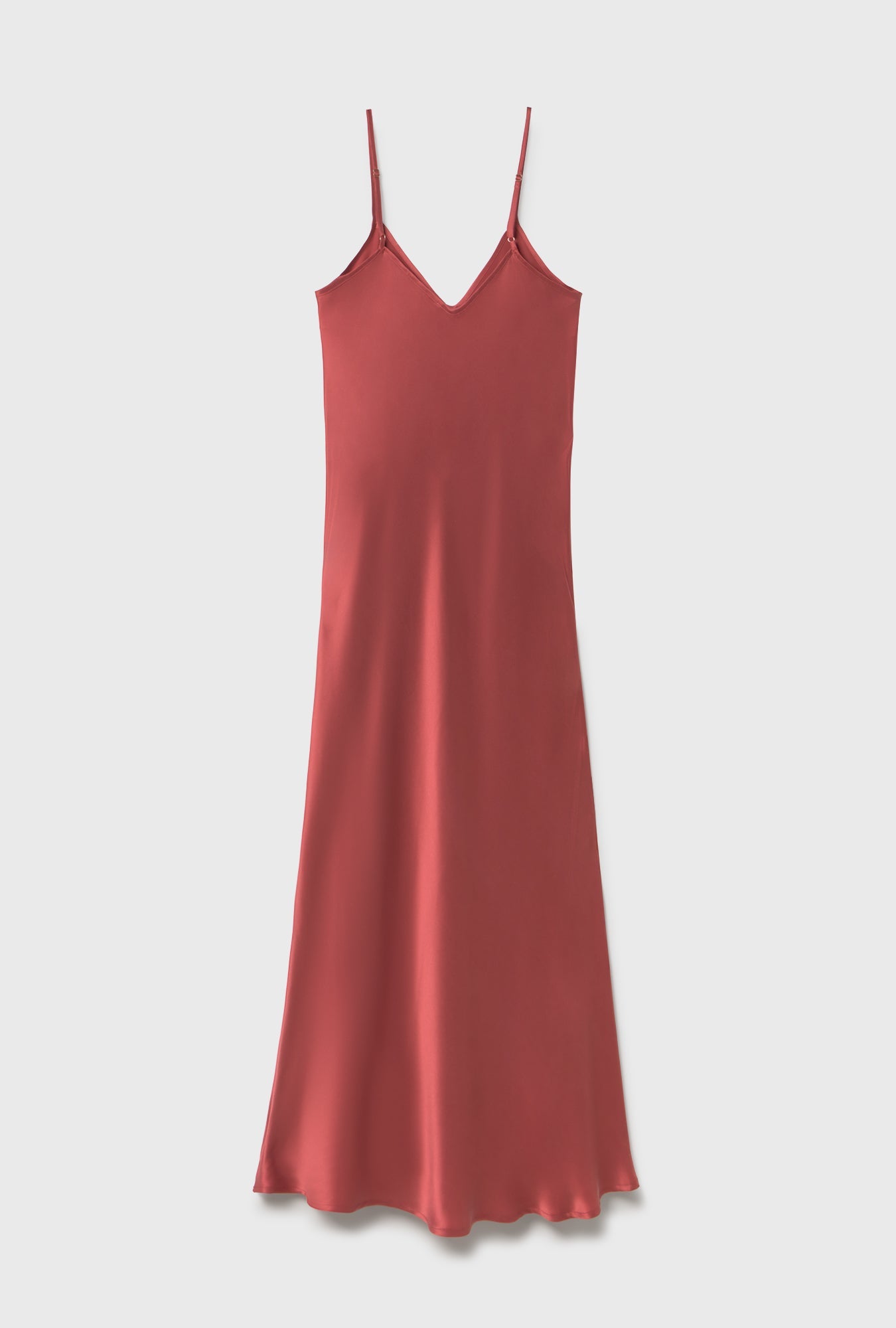 Silk Laundry 90s Slip Dress (Blush Red)