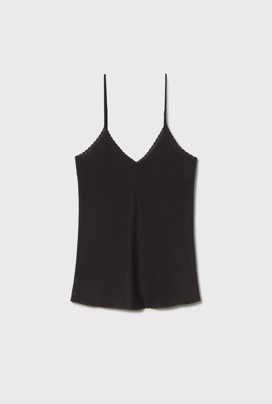 Silk Laundry CDC Bias Cut Cami (Black)