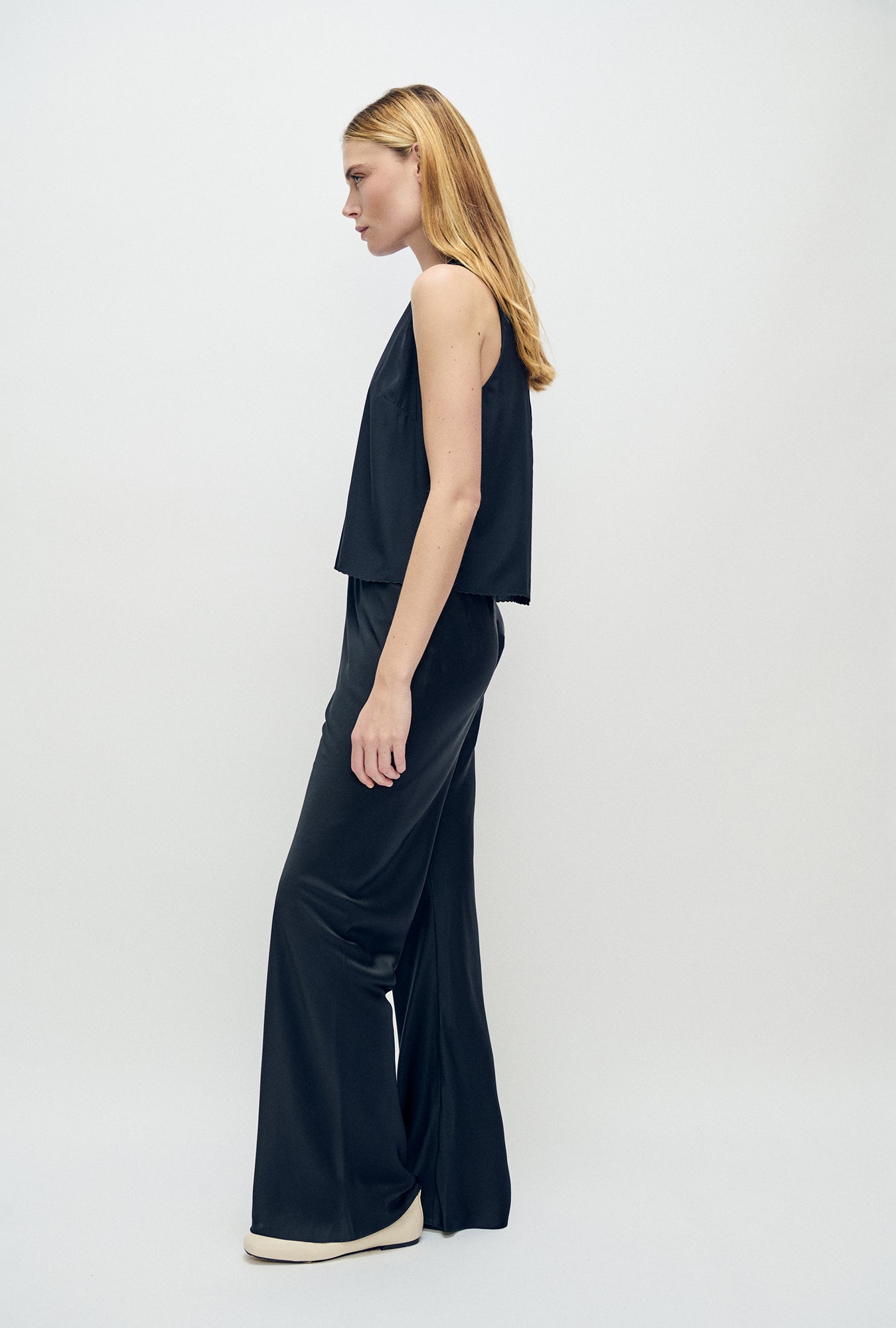 Silk Laundry CDC Bias Cut Pants (Black)