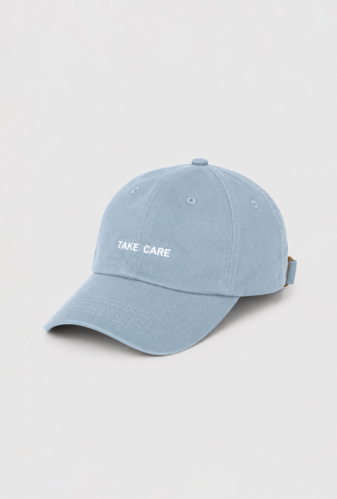 Silk Laundry Dad Hat Take Care Baby (Blue)