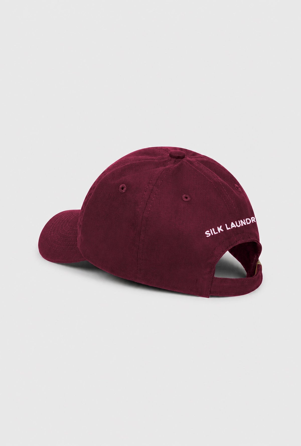 Image of Hats. Product name - Dad Hat Take Care Maroon in Wine colour by brand - Silk Laundry