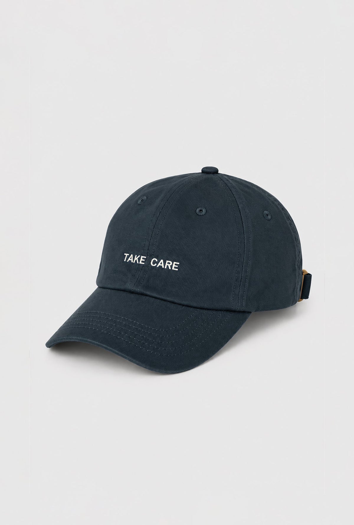 Silk Laundry Dad Hat Take Care (Navy)