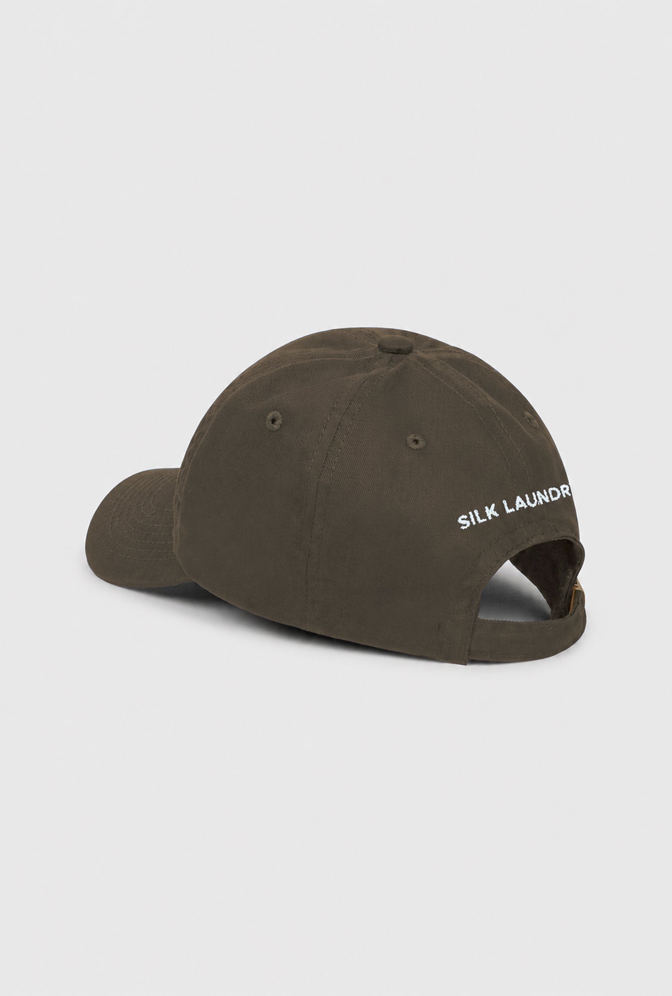 Image of Hats. Product name - Dad Hat Take Care Olive in Olive colour by brand - Silk Laundry