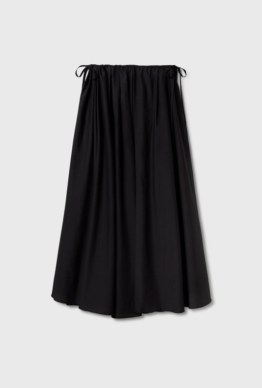 Silk Laundry Daisy Skirt (Black)