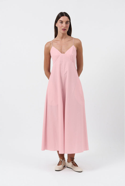 Image of Dresses. Product name - Long Maxi Dress Vintage Pink in Vintage Pink colour by brand - Silk Laundry