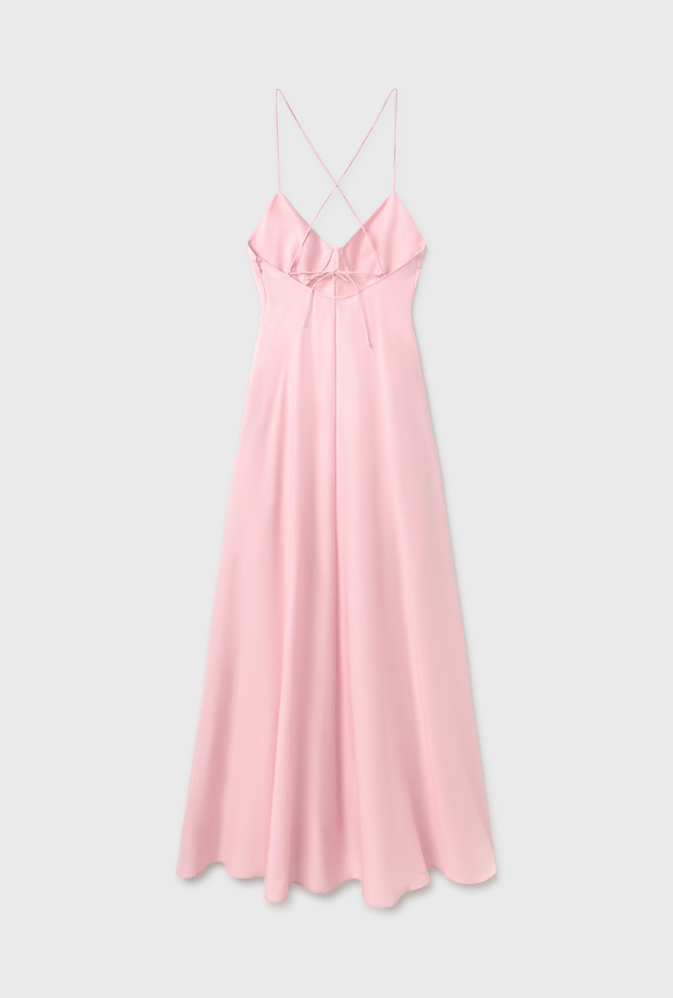 Silk Laundry Long Maxi Dress (Vintage Pink)