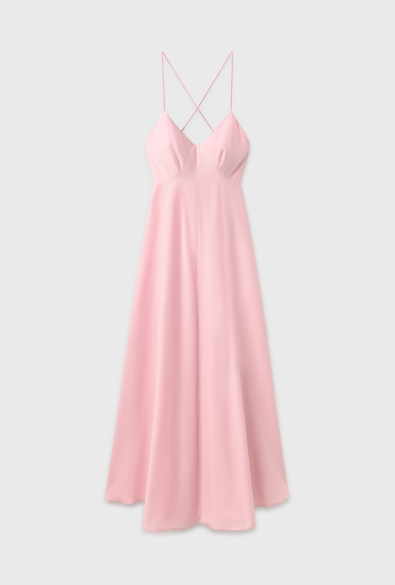 Silk Laundry Long Maxi Dress (Vintage Pink)