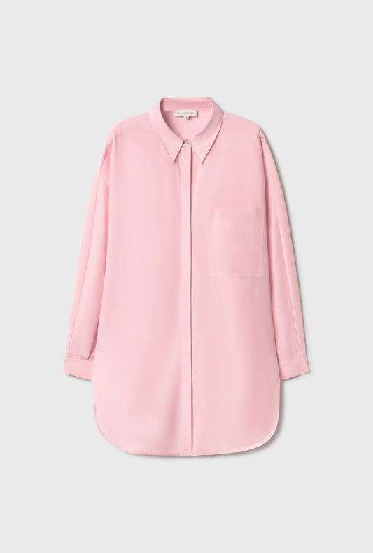 Laundry Cotton Silk Round Shirt (Vintage Pink)