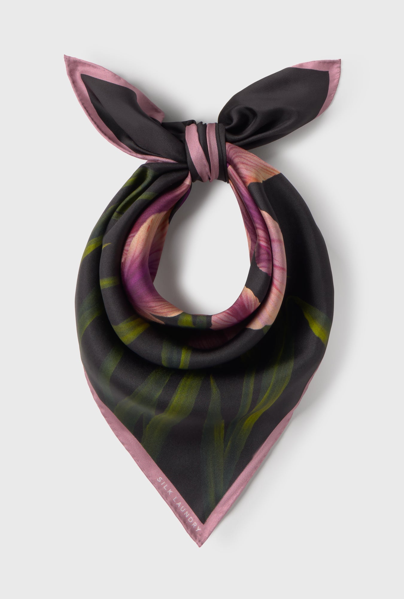 Silk Laundry Twill Scarf (Iris)