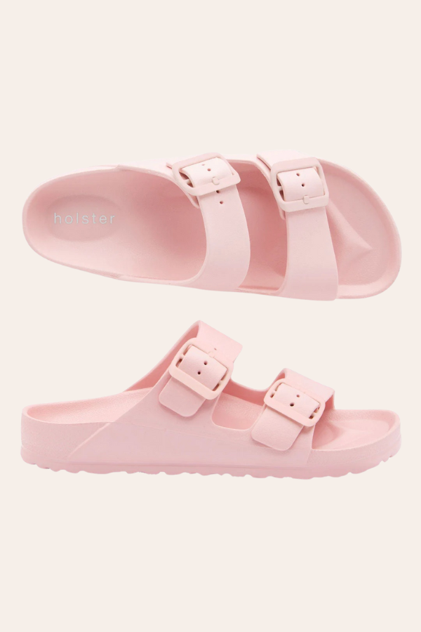 Image of Slippers. Productname: Sundreamer Slide Blush in Blush colour by brand - Kabana