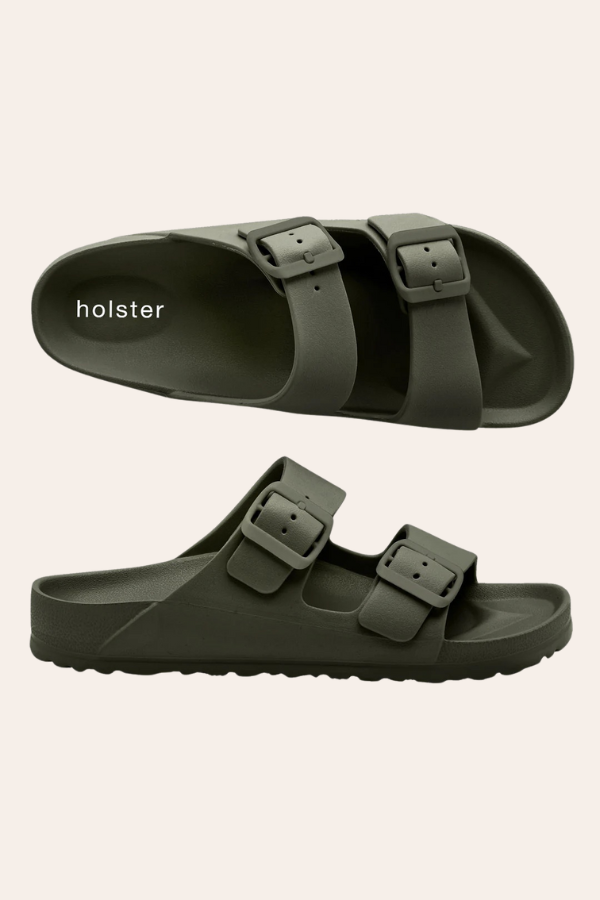 Image of Sandals. Productname: Sundreamer Sandal Khaki in Khaki colour by brand - Kabana