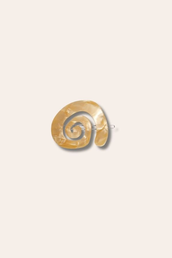 Image of Hair Accessories. Productname: Hair Clip | Swirl Abalone in Abalone colour by brand - Kabana