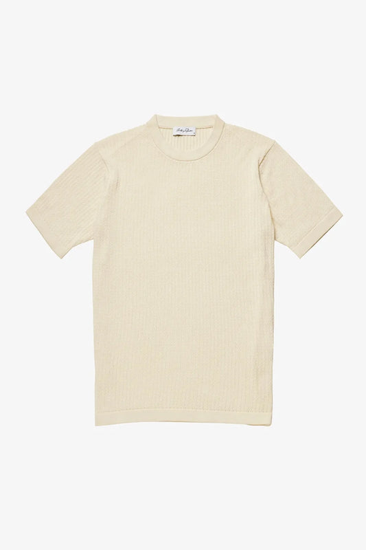 Anthony Squires Braided Knit Tee (Cream)