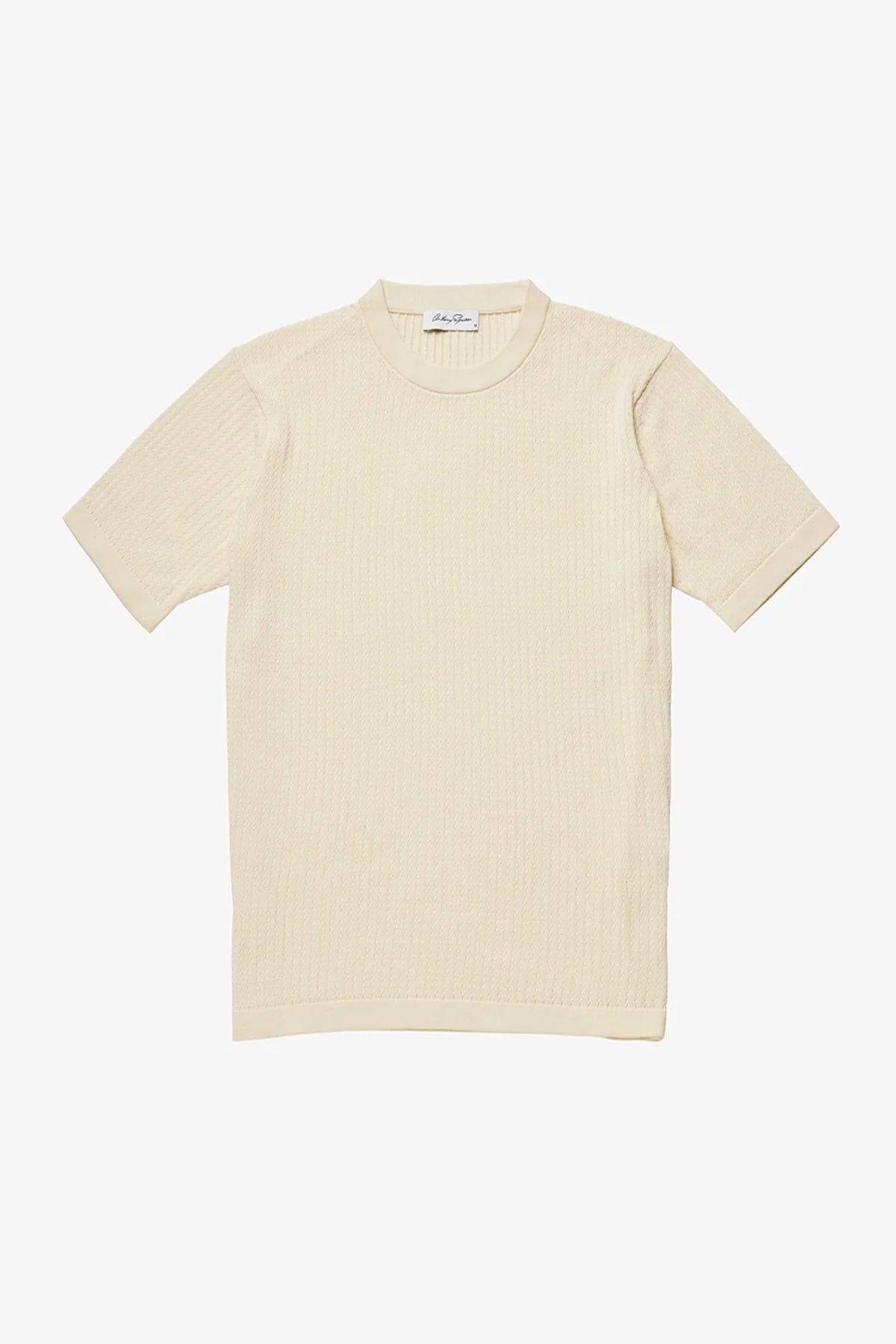 Anthony Squires Braided Knit Tee (Cream)