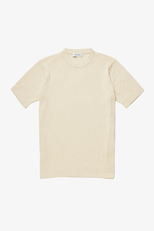 Anthony Squires Braided Knit Tee (Cream)