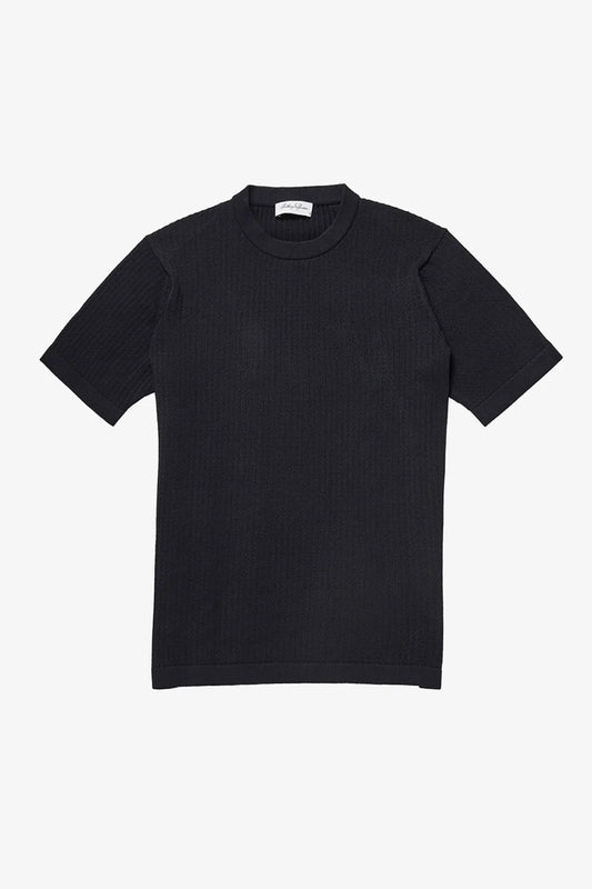 Anthony Squires Braided Knit Tee - Navy (Blue)