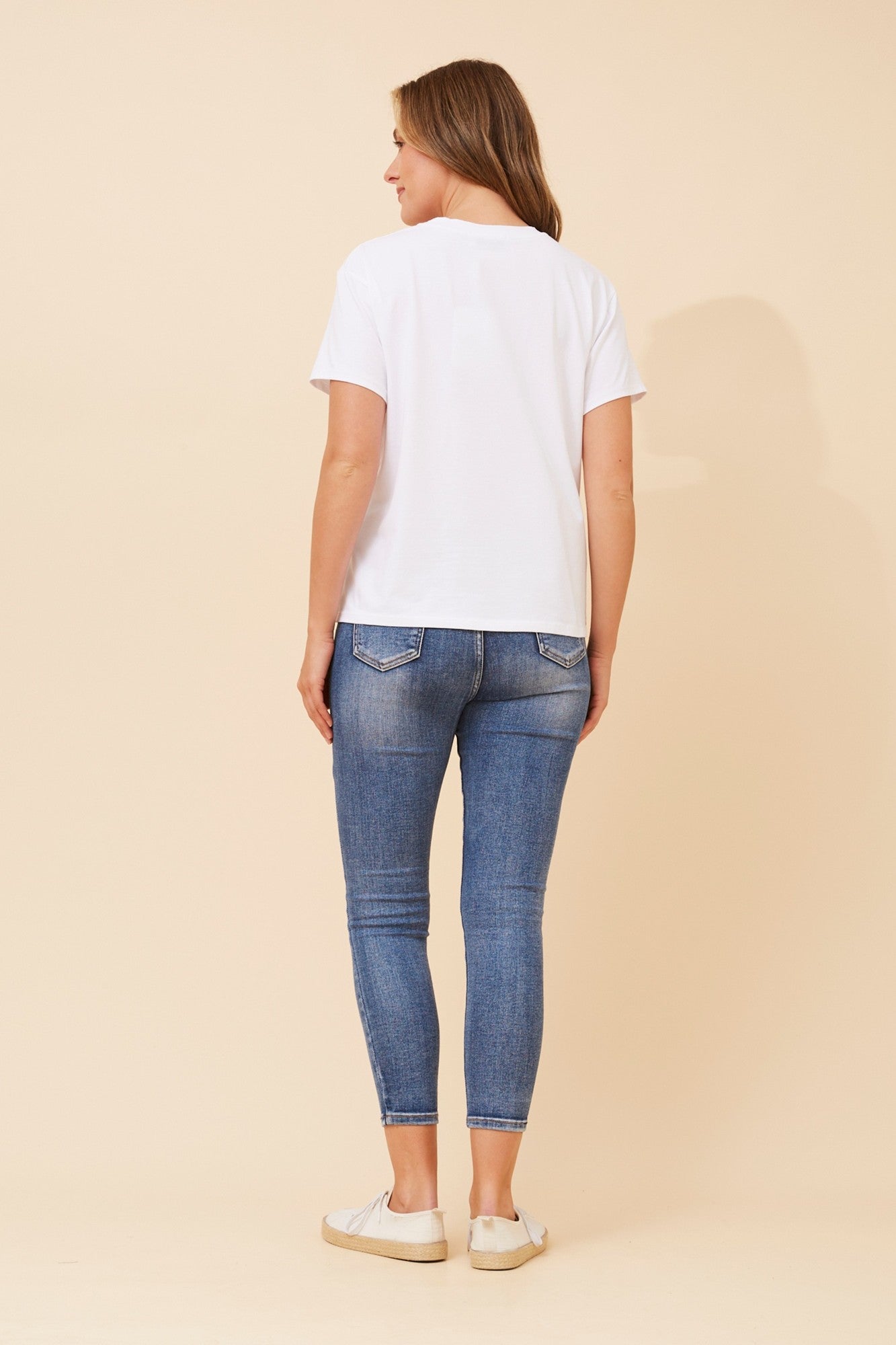 IMILIA FOIL PRINT T-SHRT (White)