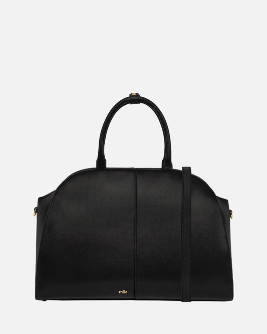 Image of Bags. Productname: The Daily Edited Mila Work Tote Bag Black in Black colour by brand - The Daily Edited