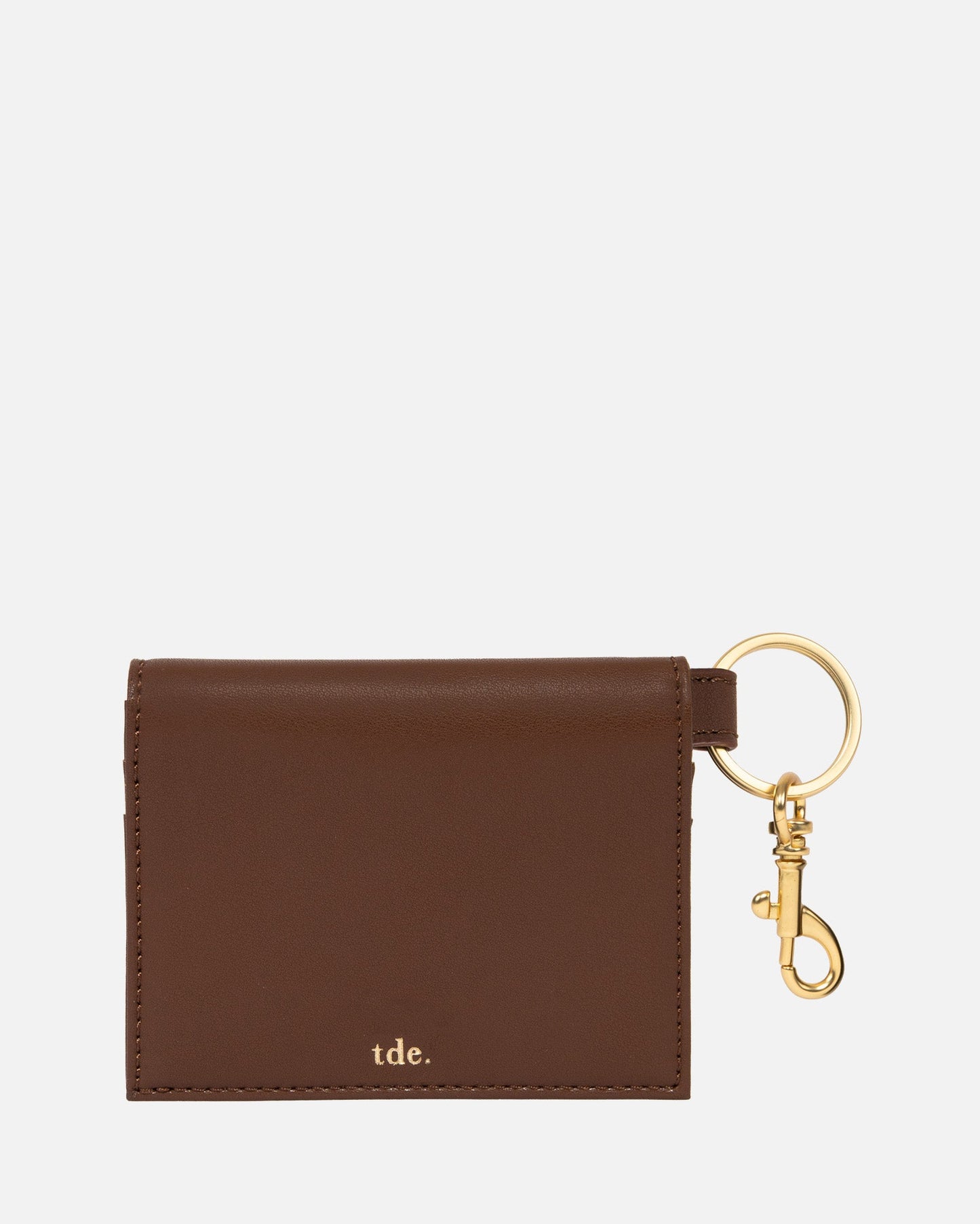 The Daily Edited Mila Folded CC Keyring (Cocoa)