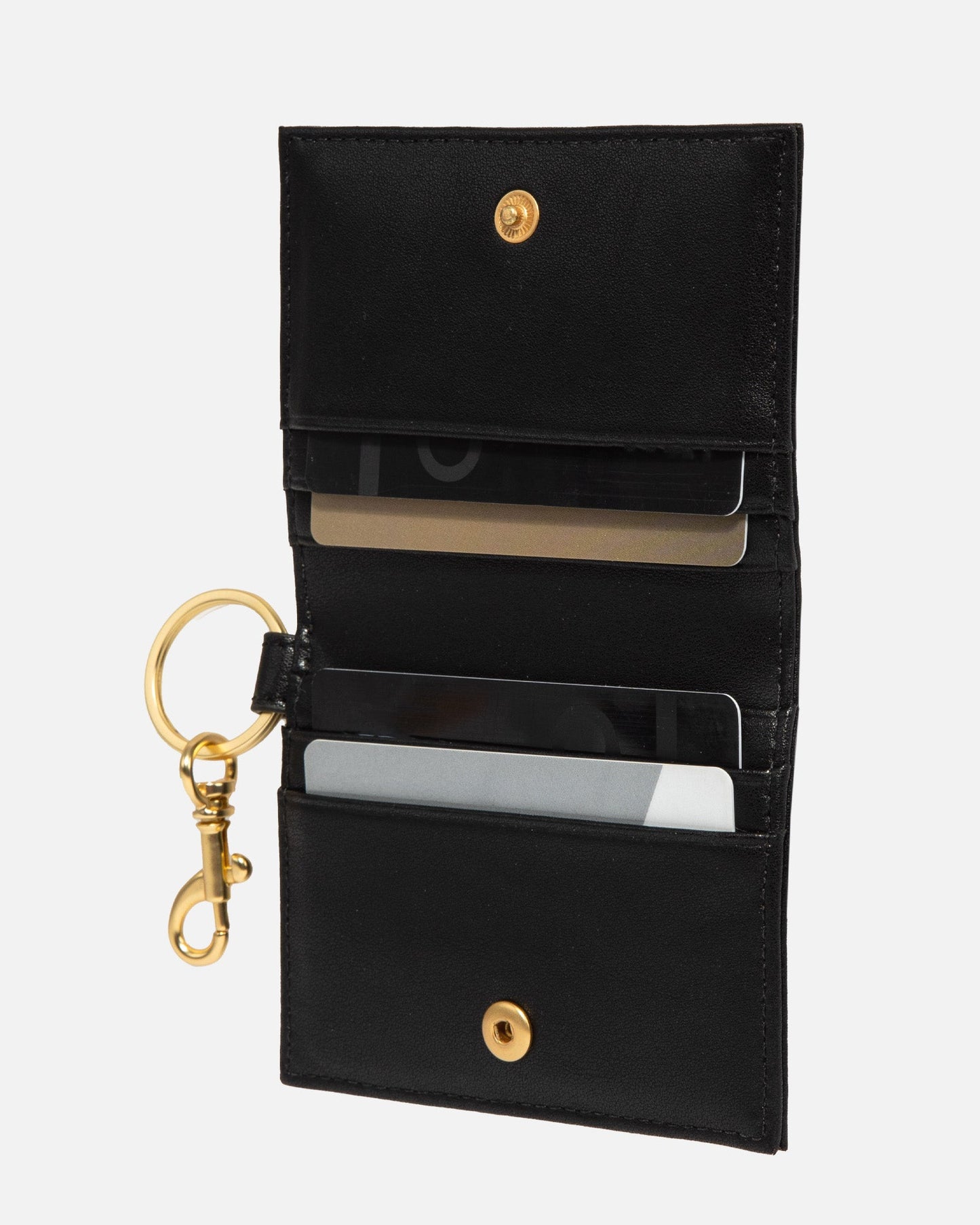 The Daily Edited Mila Folded CC Keyring (Black)