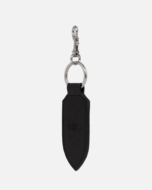 Image of Accessories. Productname: The Daily Edited Otis Tab Keyring Black in Black colour by brand - The Daily Edited