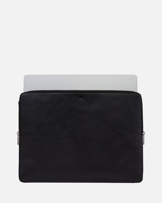 Image of Electronics Accessories. Product name - Otis 16" Laptop Cover Black in Black colour by brand - The Daily Edited