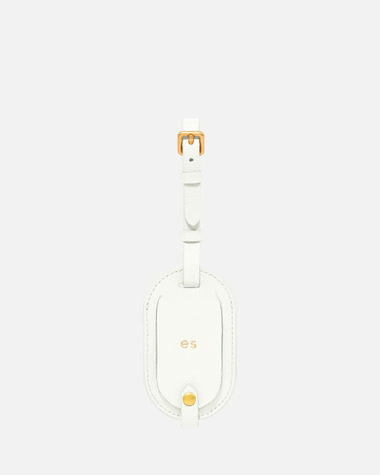 Image of Badge & Pass Holders. Product name - Essentials Round Luggage Tag Pure White in White colour by brand - GROUP48