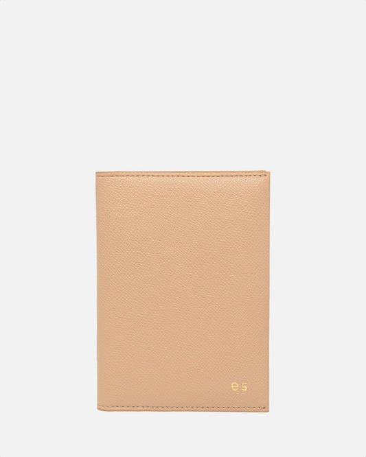 Image of Badge & Pass Holders. Productname: The Daily Edited Essentials Passport Sleeve Pecan in Pecan colour by brand - The Daily Edited