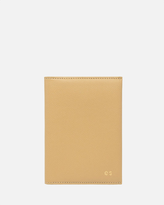 Image of Badge & Pass Holders. Productname: The Daily Edited Essentials Passport Sleeve Sand in Sand colour by brand - The Daily Edited